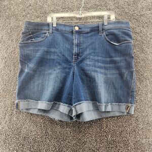 Rock & Republic 24W blue denim chino shorts